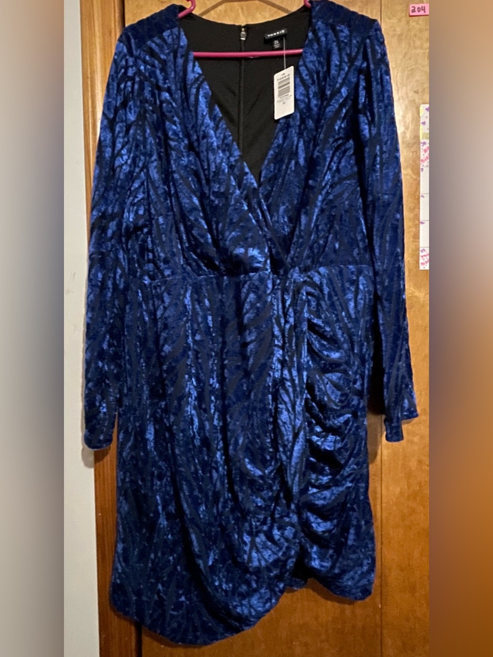NWT Torrid Velvet Wrap Dress